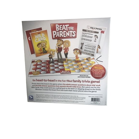 Beat the Parents Family Trivia Game Spin Master- COMPLETE Kids Vs Parents Family - Picture 6 of 6